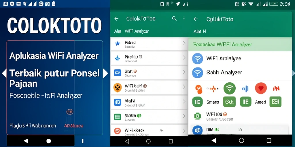 Tampilan antarmuka COLOKTOTO yang menampilkan analisis WiFi secara jelas.