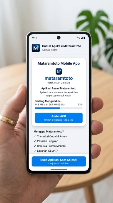 Tampilan halaman APK mataramtoto